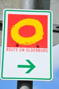Beschilderung Route um Oldenburg