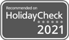 Recommed on Holidaycheck 2021