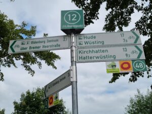 Wegweiser Knotenpunkt 12